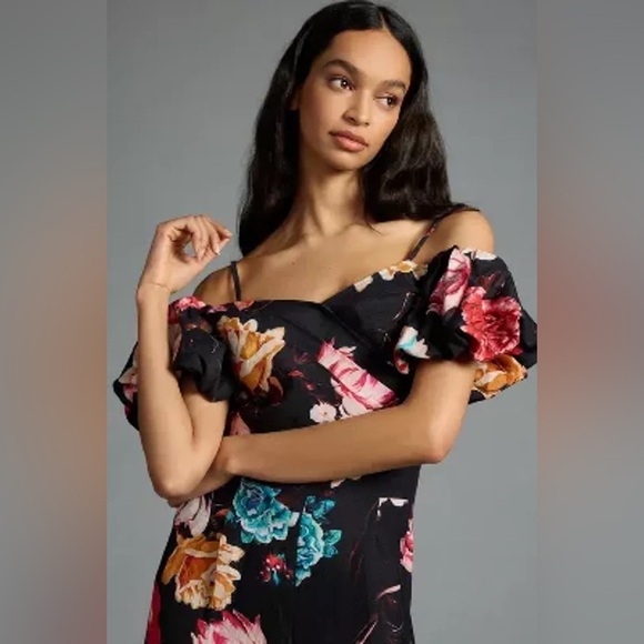 Ranna Gill x Anthropologie - Off-the-Shoulder Floral Jumpsuit, size XS - Picture 2 of 11